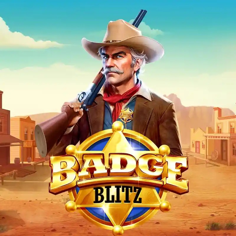 Slots logo of Badge Blitz from Pragmatic Play at Spinstein Casino