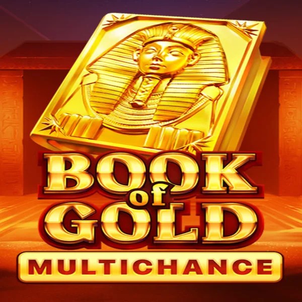 Book of Gold Multichance game by Playson – logo hosted on Spinstein Casino