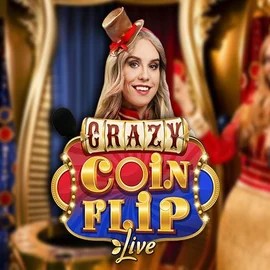 Crazy Coin Flip game by Evolution – logo hosted on Spinstein Casino