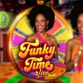 Funky Time online game logo by Evolution on spinsteincasinoo.com