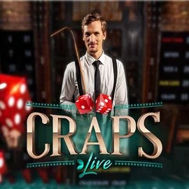Live Craps slot visual from Evolution available on spinsteincasinoo.com
